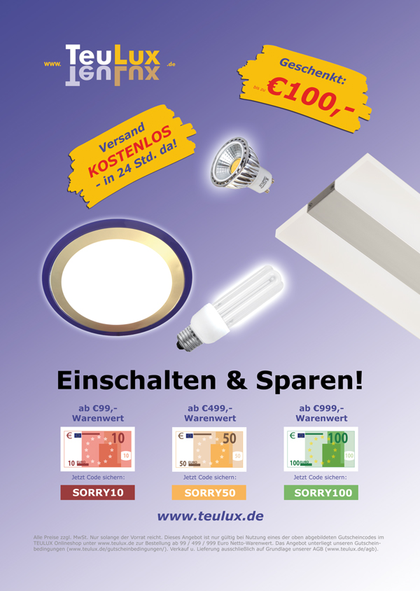 bürolampen gutschein 100 euro